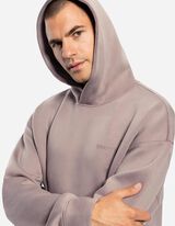 Bluză cu glugă - Oversized Fit - Maro deschis