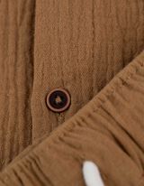 Komplet srajce in kratkih hlač - Muslin - svetlo rjava