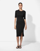 Kleid - Viskose-Mix - schwarz