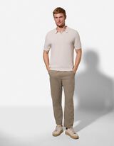 spodnie - mieszanka lniana - bez