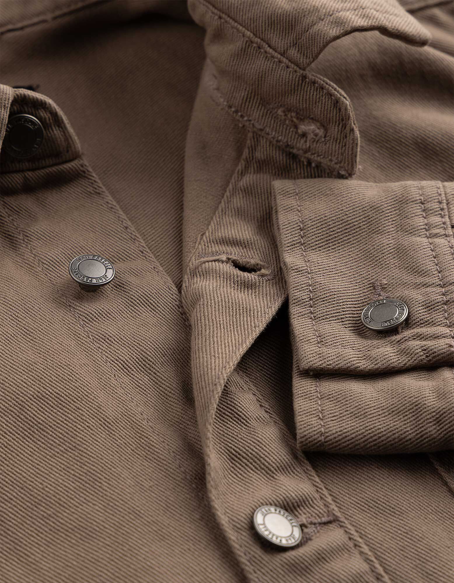 Hemdjacke - Baumwolle - Beige