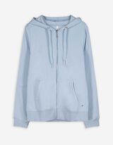 Sweatjacke - Regular Fit - hellblau