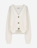 Cardigan - Cropped - weiß