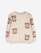 Trui - Print all-over - beige