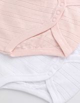 Body s krátkym rukávom - balenie po 2 kusoch - ruzova