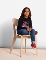 Marškinėliai ilgomis rankovėmis - Žmogus Voras - juodas