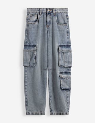 Cargohose - Loose Fit - blau