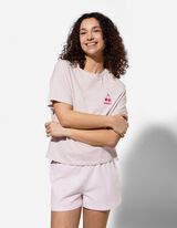 Pyjama Set aus Shirt und Shorts - Mustermix - Pink