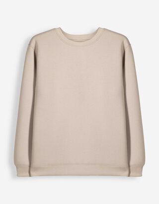 Mikina - Nadměrn&yacute; střih Oversized Fit - B&eacute;žov&aacute;