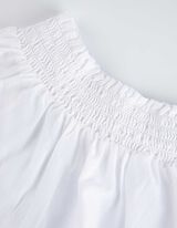 Palaidinė-mar&scaron;kiniai - &bdquo;Carmen&ldquo; stiliaus i&scaron;kirptė - baltas