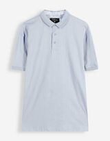 Polo - Unicolore - Bleu clair