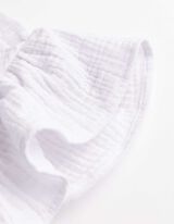 Blouse - Unicolore - Blanc cass&eacute;