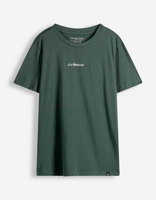 T-shirt - Print - donkergroen