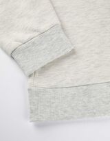 Mikina - Kulatý výstřih - svetle šedá