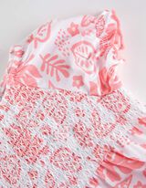 Set composto da abito e leggings - Inserto in pizzo - rosa fucsia