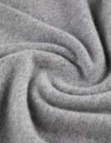 Strickshirt - Kaschmir - grau