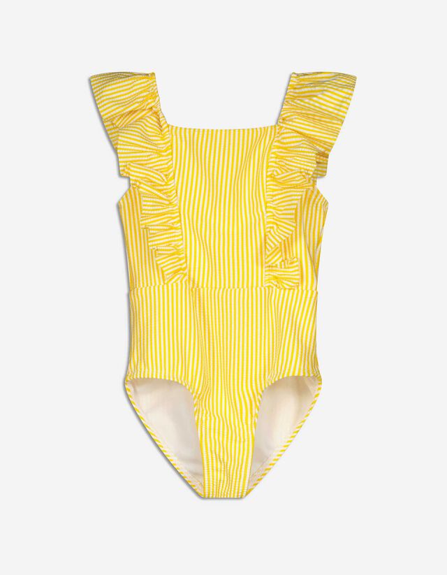 Costume da bagno - Volant - giallo