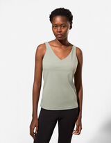 Majica na bretele - Aktivno propu&scaron;tanje vazduha - tamno-zelena