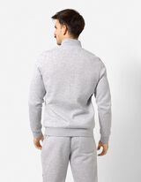 Strickjacke - Stehkragen - Grau