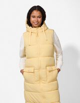 Lange Weste - Regular Fit - gelb