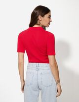 Polo mar&scaron;kinėliai - Medvilnės mi&scaron;inys - raudonas