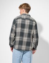 Košile - Károvaný vzor - tmave zelena