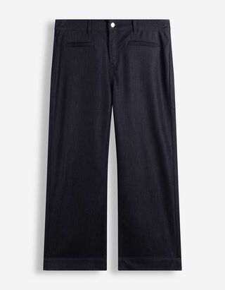 Schlaghose - High Waist - Dunkelblau