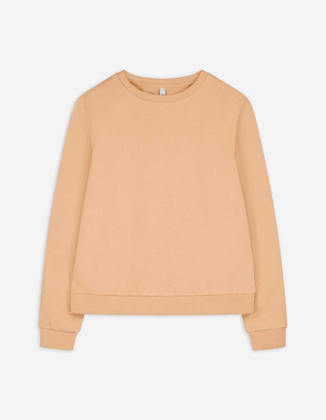 Sweat-shirt - Unicolore - Orange