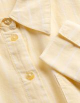 Hemd - Streifen - hellgelb