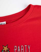 Majica dugih rukava - Božić - crvena