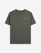 Tričko - Nadměrný střih Oversized Fit - tmave zelena