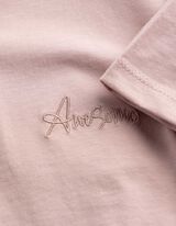 T-shirt - Borduursels - Lichtroze