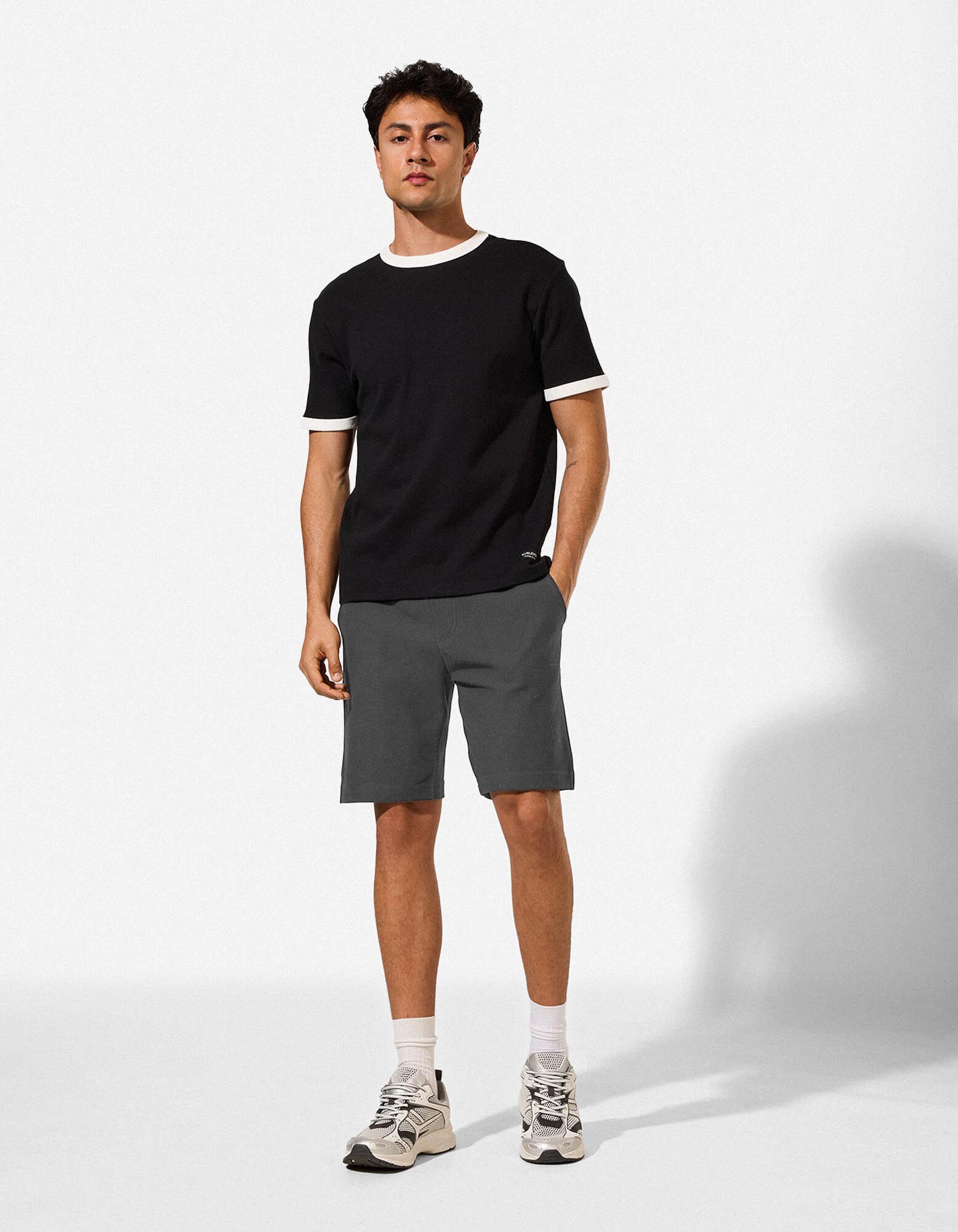 Short - Cordon de serrage - noir