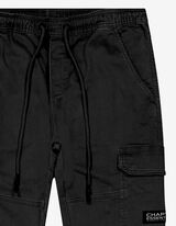 Cargo nohavice - Podiel streču - cierna