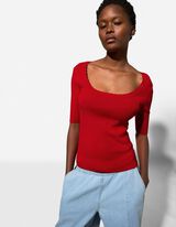 Pleten&aacute; ko&scaron;ile - Směs s visk&oacute;zou - cervena