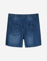 Jeansshorts - Elastischer Bund - blau