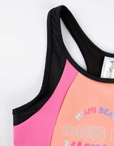 Maudymosi kostiumėlis - Iškarpos - sviesiai rozinis