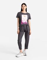 T-shirt - Barbie - donkergrijs