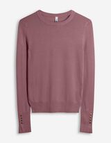 Strickpullover - einfarbig - lila