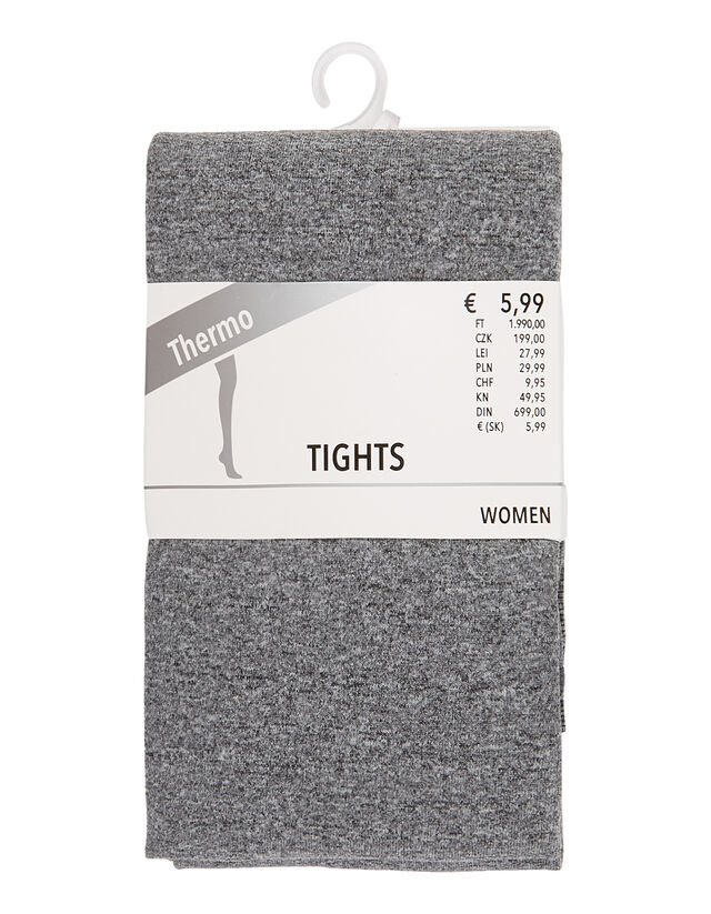 Damen Thermo-Strumpfhose in Melangeoptik