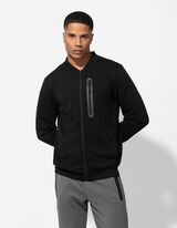 Felpa aperta - Percentuale di viscosa - nero