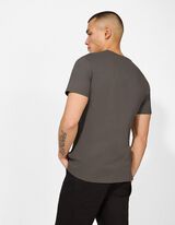 T-shirt - Print - donkergrijs