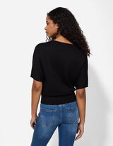 Pullover - Kurze &Auml;rmel - schwarz