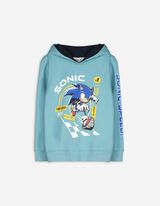 bluza z kapturem - Sonic - jasny niebieski