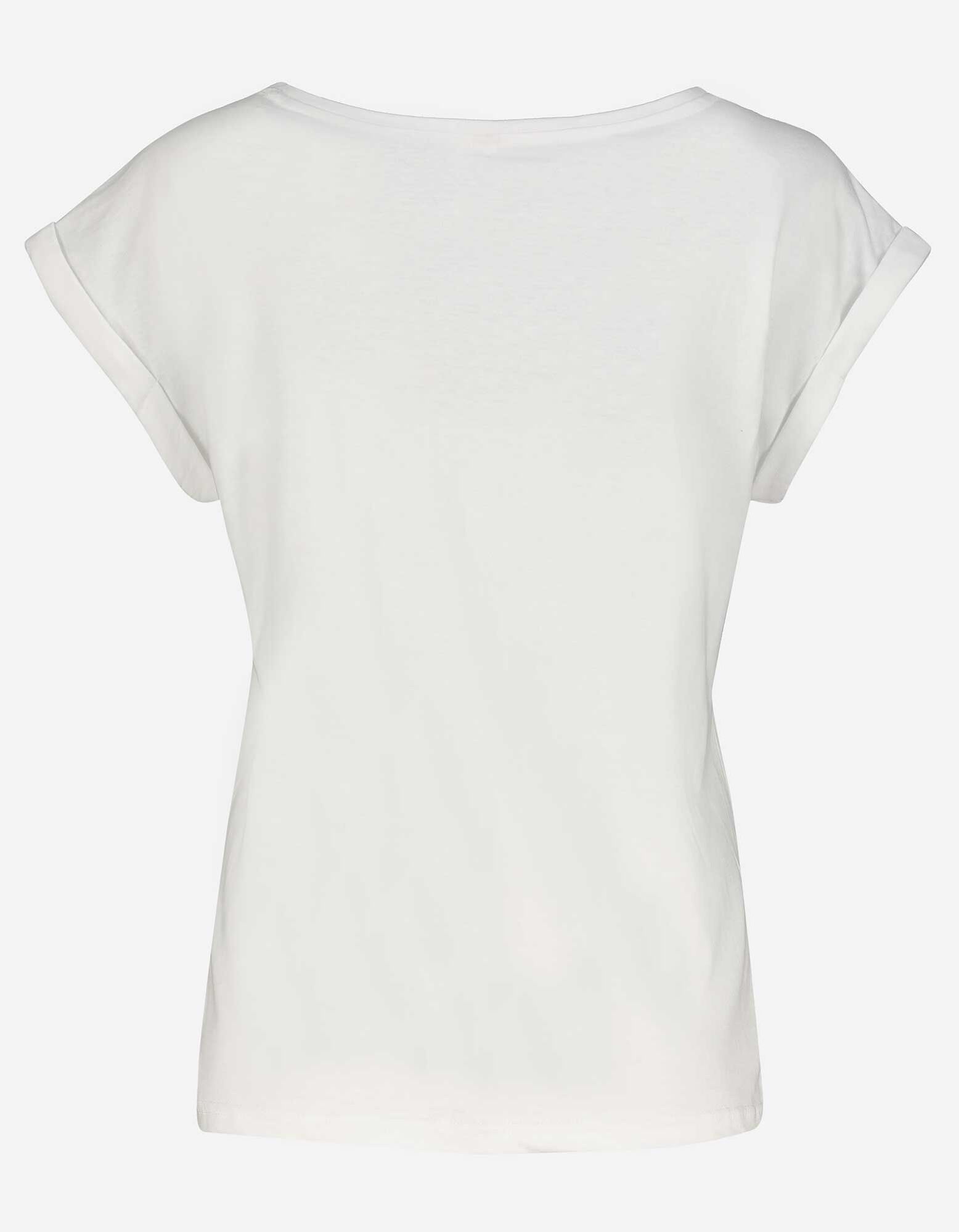T-shirt - Message imprim&eacute; - blanc