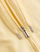 Sweatjacke - Kapuze mit Tunnelzug - gelb