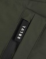 Mantel - Kapuze mit Tunnelzug - dunkelgrün