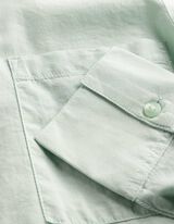 bluzka koszulowa - miękki w dotyku - turkusowy