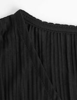 Marškinėliai - Klostės - juodas