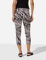 Leggings - Allover-Print - Beige